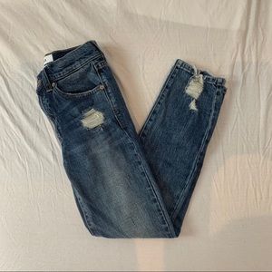 Pistola Straight Leg Distressed Denim Jeans
